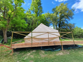 Glamping zelt auf Reiterhof